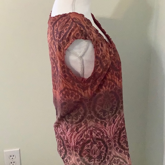 ❤️AXCESS, cap sleeve, scoop neck top, size Medium, fits more like a large. - Picture 3 of 7